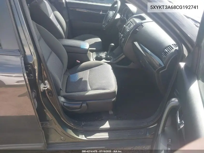 2012 Kia Sorento Lx VIN: 5XYKT3A68CG192741 Lot: 42741479