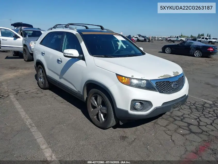 2012 Kia Sorento Ex V6 VIN: 5XYKUDA22CG263187 Lot: 42772360