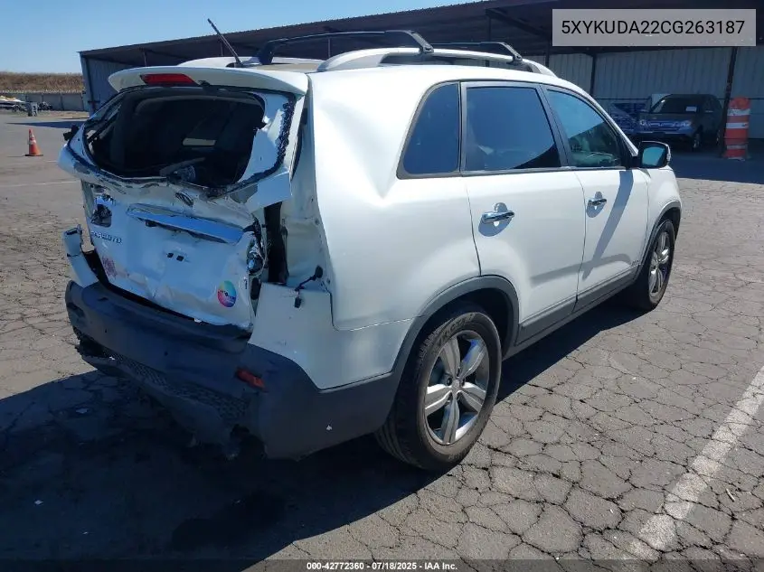 2012 Kia Sorento Ex V6 VIN: 5XYKUDA22CG263187 Lot: 42772360