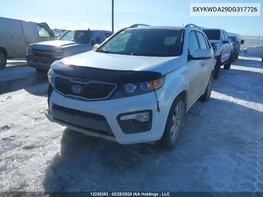 2013 Kia Sorento Sx VIN: 5XYKWDA29DG317726 Lot: 12230253