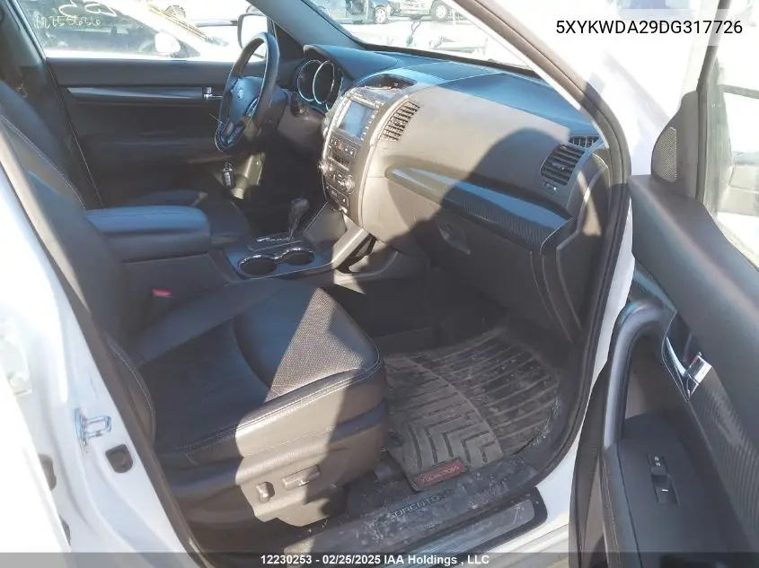 2013 Kia Sorento Sx VIN: 5XYKWDA29DG317726 Lot: 12230253