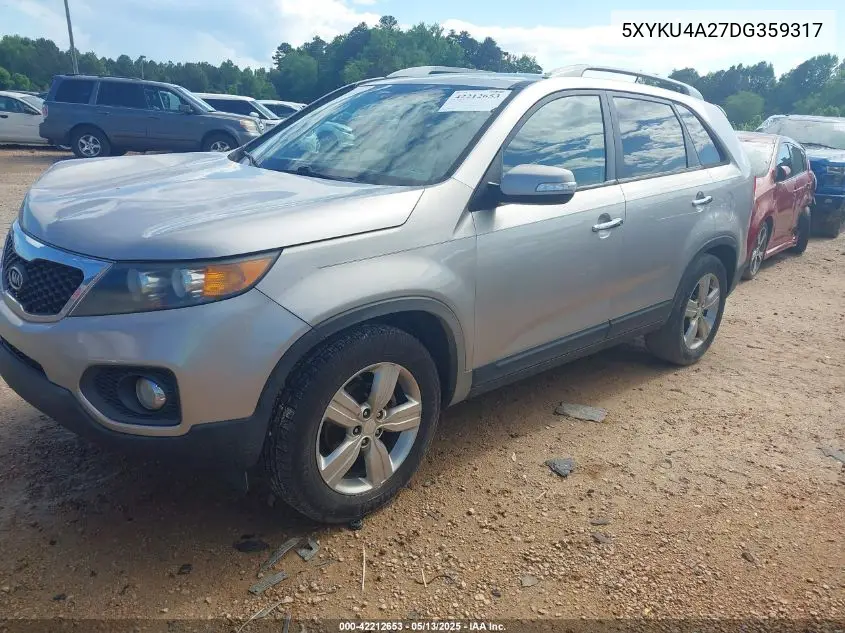 2013 Kia Sorento Ex V6 VIN: 5XYKU4A27DG359317 Lot: 42212653