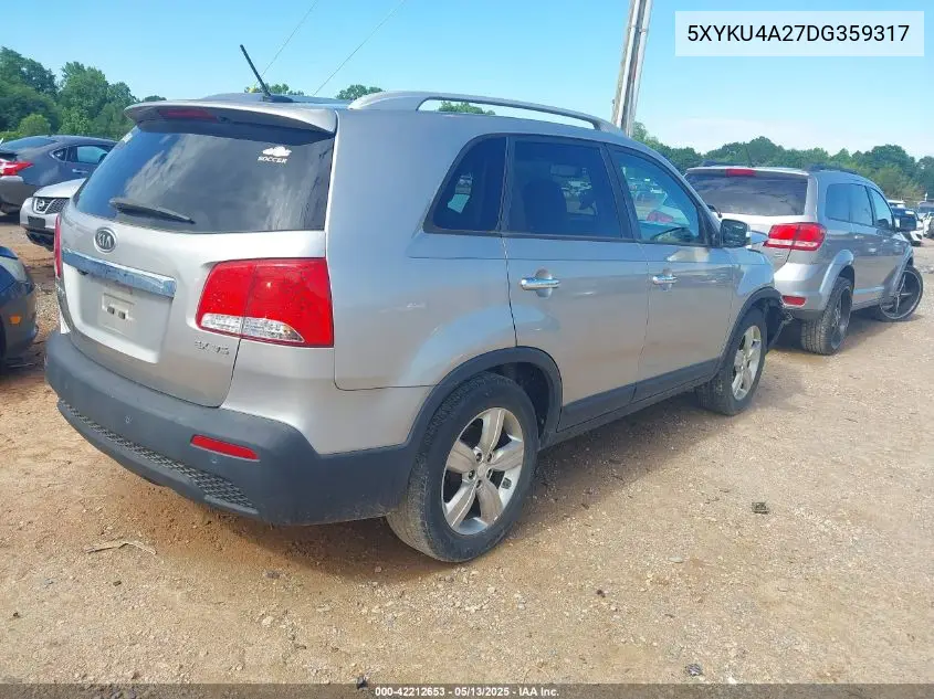 2013 Kia Sorento Ex V6 VIN: 5XYKU4A27DG359317 Lot: 42212653