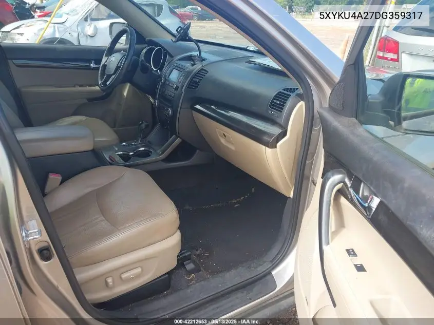 2013 Kia Sorento Ex V6 VIN: 5XYKU4A27DG359317 Lot: 42212653