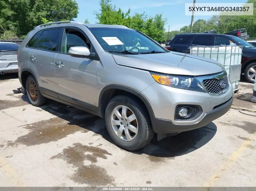 2013 Kia Sorento Lx VIN: 5XYKT3A68DG348357 Lot: 42238088