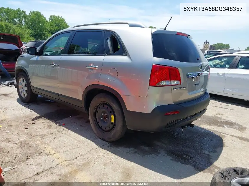 2013 Kia Sorento Lx VIN: 5XYKT3A68DG348357 Lot: 42238088