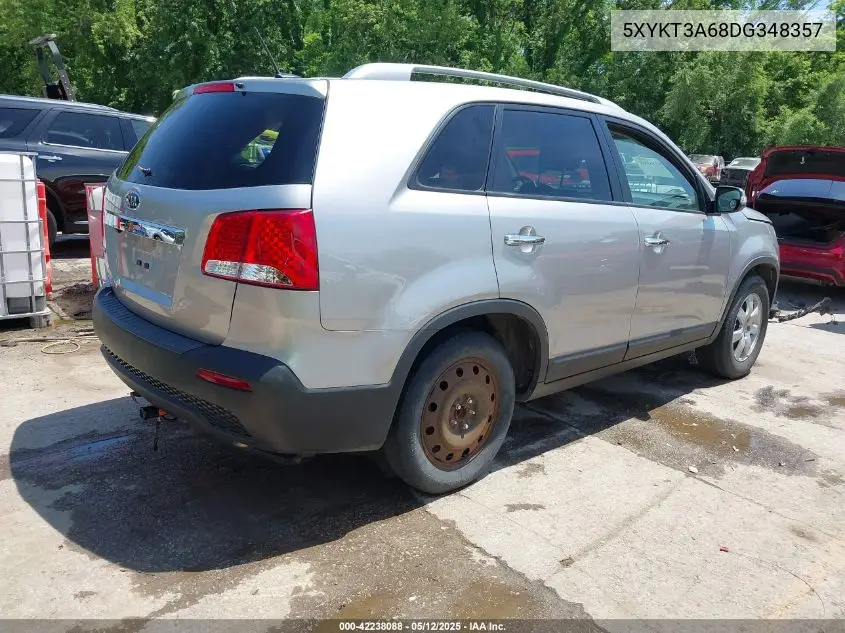 2013 Kia Sorento Lx VIN: 5XYKT3A68DG348357 Lot: 42238088