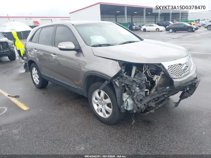 2013 Kia Sorento Lx VIN: 5XYKT3A15DG378470 Lot: 42242101