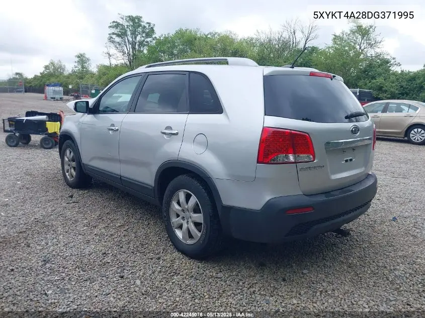 2013 Kia Sorento Lx V6 VIN: 5XYKT4A28DG371995 Lot: 42245076