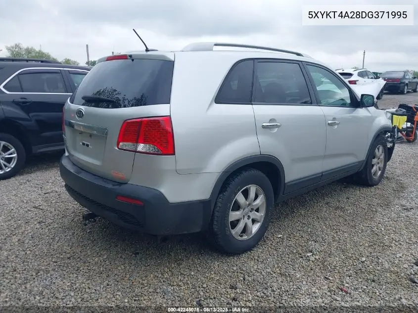 2013 Kia Sorento Lx V6 VIN: 5XYKT4A28DG371995 Lot: 42245076