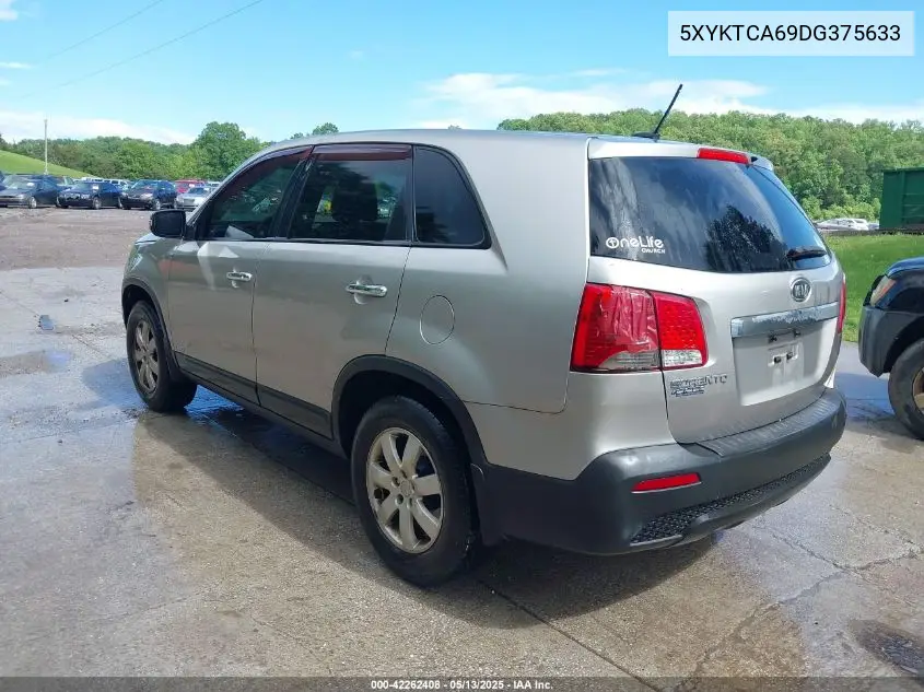 2013 Kia Sorento Lx VIN: 5XYKTCA69DG375633 Lot: 42262408