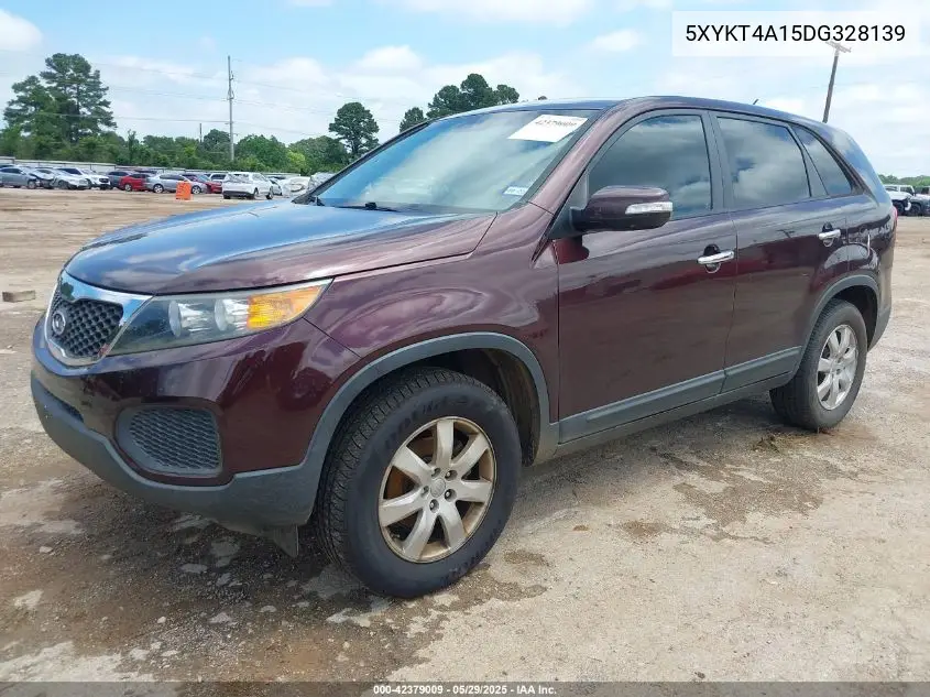 2013 Kia Sorento Lx VIN: 5XYKT4A15DG328139 Lot: 42379009