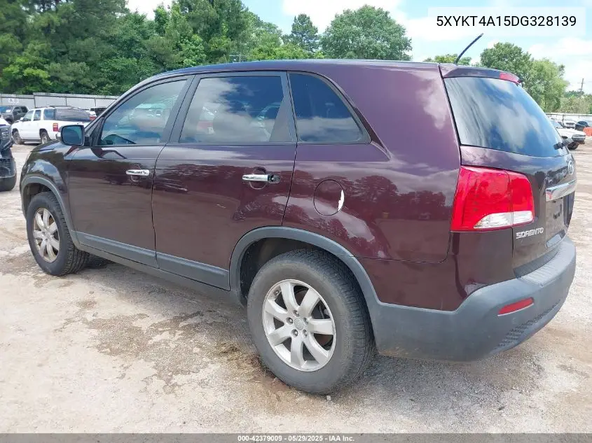 2013 Kia Sorento Lx VIN: 5XYKT4A15DG328139 Lot: 42379009