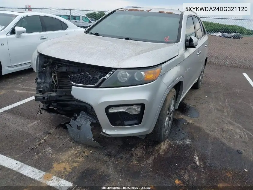 2013 Kia Sorento Sx V6 VIN: 5XYKWDA24DG321120 Lot: 42568763