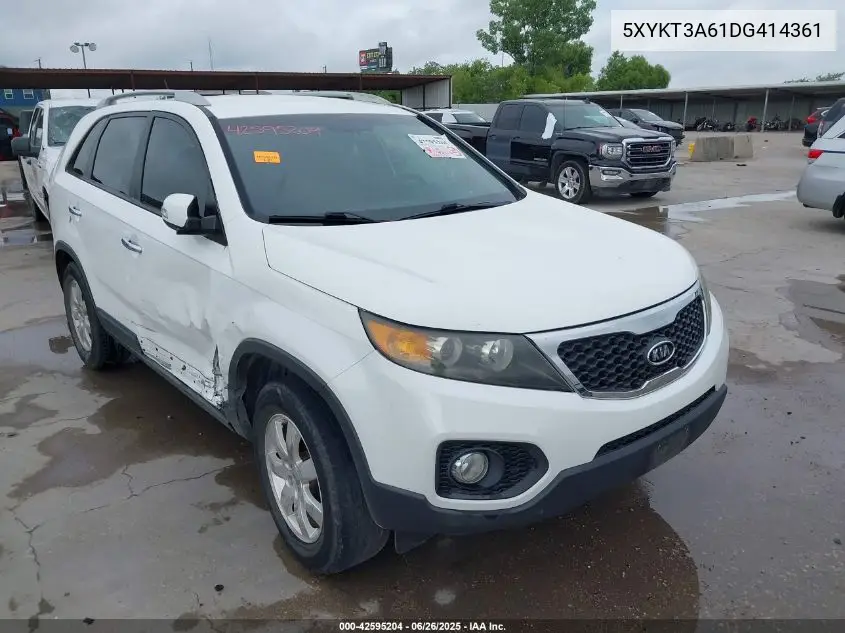 2013 Kia Sorento Lx VIN: 5XYKT3A61DG414361 Lot: 42595204