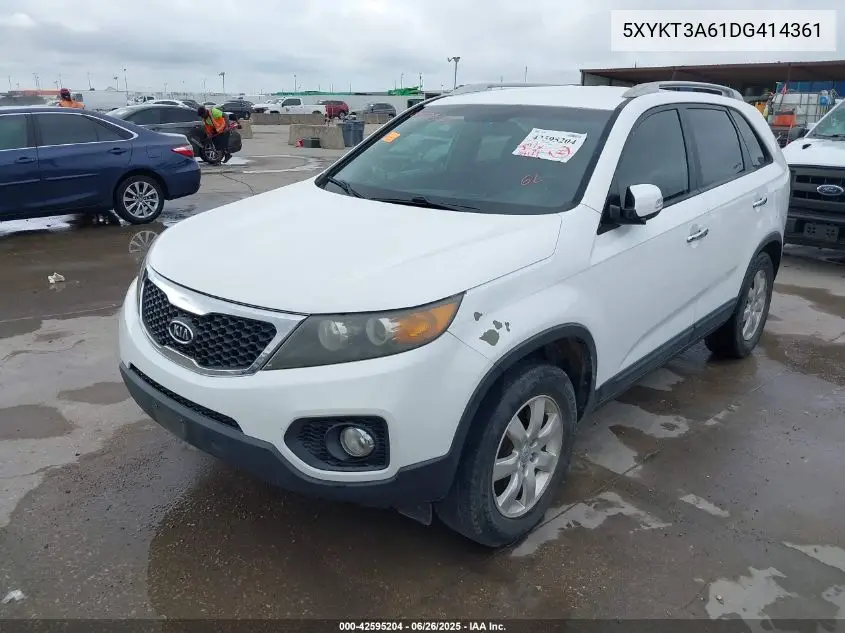 2013 Kia Sorento Lx VIN: 5XYKT3A61DG414361 Lot: 42595204