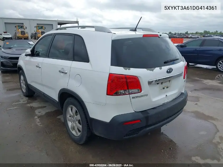 2013 Kia Sorento Lx VIN: 5XYKT3A61DG414361 Lot: 42595204
