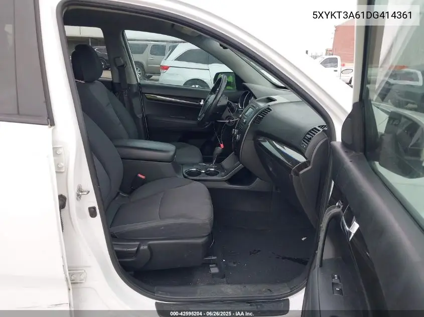 2013 Kia Sorento Lx VIN: 5XYKT3A61DG414361 Lot: 42595204