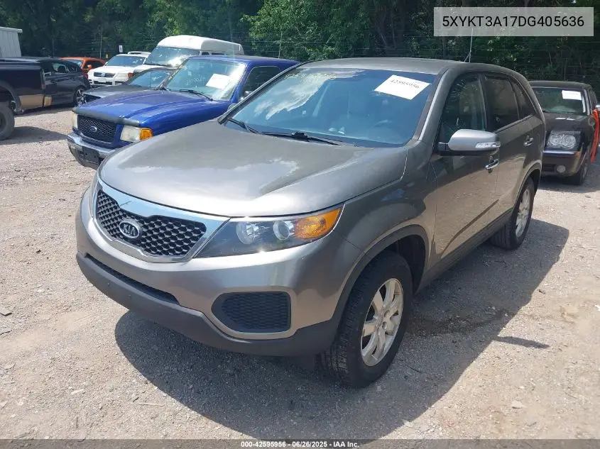 2013 Kia Sorento Lx VIN: 5XYKT3A17DG405636 Lot: 42595956