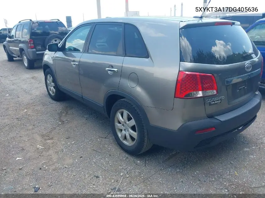 2013 Kia Sorento Lx VIN: 5XYKT3A17DG405636 Lot: 42595956
