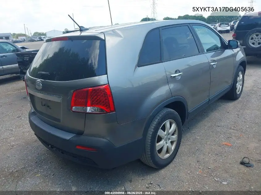 2013 Kia Sorento Lx VIN: 5XYKT3A17DG405636 Lot: 42595956