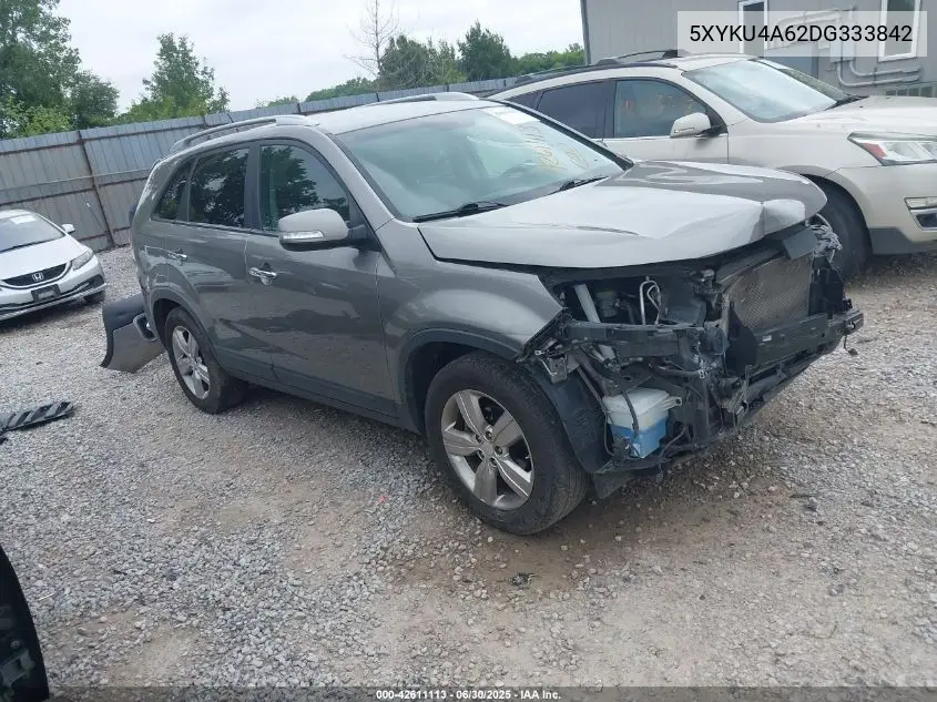 2013 Kia Sorento Ex VIN: 5XYKU4A62DG333842 Lot: 42611113