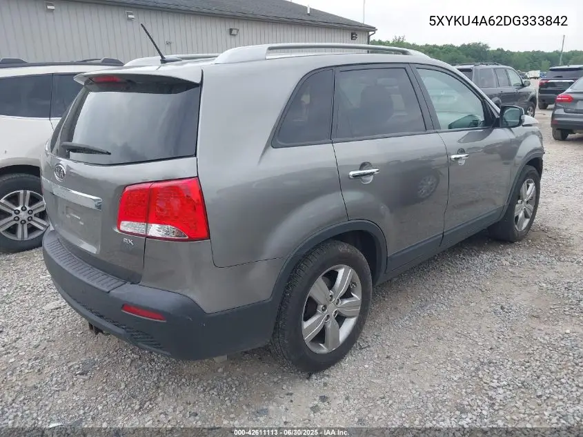 2013 Kia Sorento Ex VIN: 5XYKU4A62DG333842 Lot: 42611113