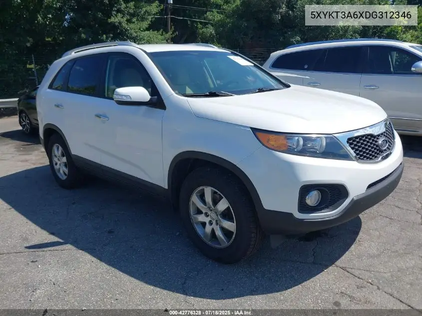 2013 Kia Sorento Lx VIN: 5XYKT3A6XDG312346 Lot: 42776328