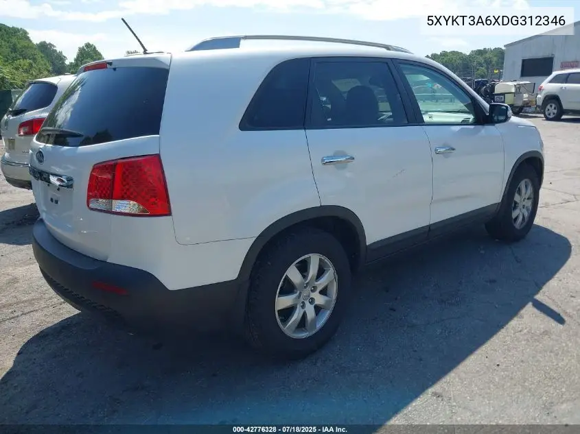 2013 Kia Sorento Lx VIN: 5XYKT3A6XDG312346 Lot: 42776328