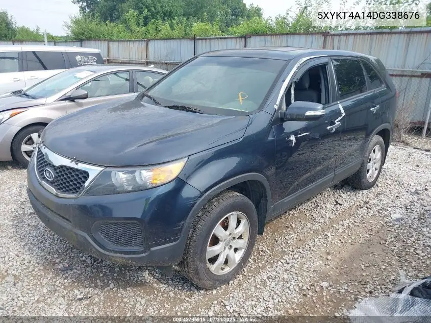 2013 Kia Sorento Lx VIN: 5XYKT4A14DG338676 Lot: 42795915