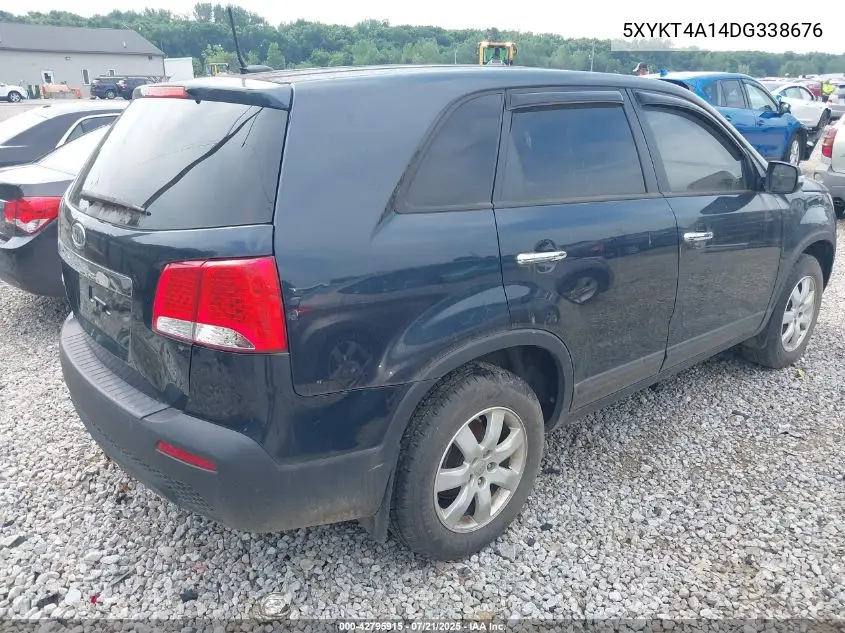 2013 Kia Sorento Lx VIN: 5XYKT4A14DG338676 Lot: 42795915