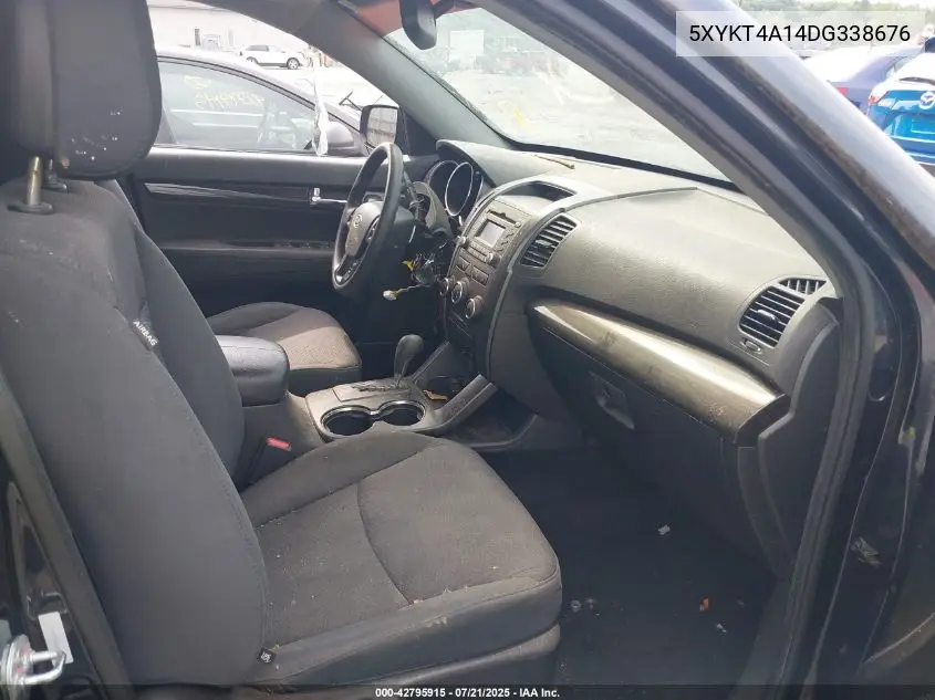 2013 Kia Sorento Lx VIN: 5XYKT4A14DG338676 Lot: 42795915