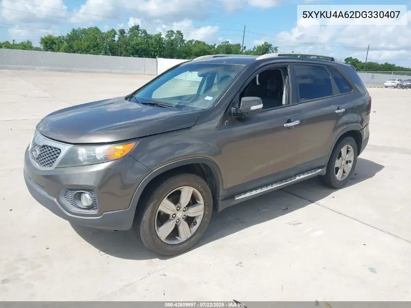 2013 Kia Sorento Ex VIN: 5XYKU4A62DG330407 Lot: 42809997