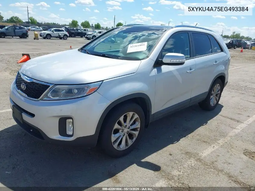 2014 Kia Sorento Ex V6 VIN: 5XYKU4A75EG493384 Lot: 42261804
