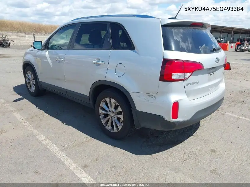 2014 Kia Sorento Ex V6 VIN: 5XYKU4A75EG493384 Lot: 42261804