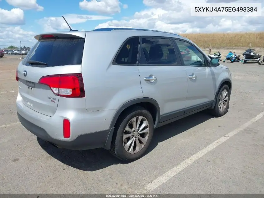 2014 Kia Sorento Ex V6 VIN: 5XYKU4A75EG493384 Lot: 42261804