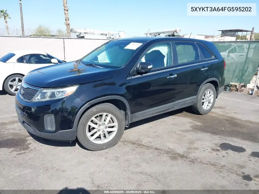 2015 Kia Sorento Lx VIN: 5XYKT3A64FG595202 Lot: 42000209