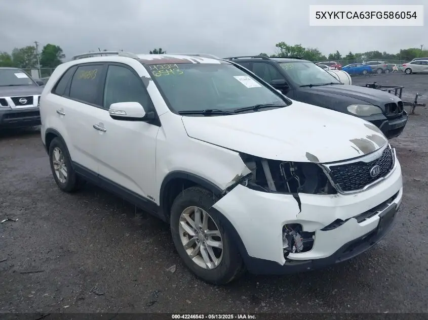 2015 Kia Sorento Lx VIN: 5XYKTCA63FG586054 Lot: 42246543