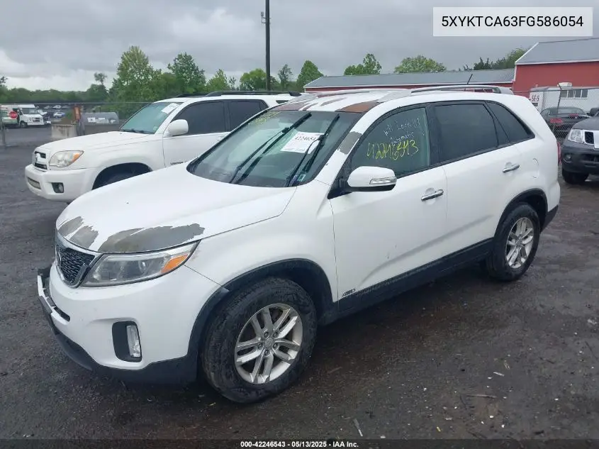2015 Kia Sorento Lx VIN: 5XYKTCA63FG586054 Lot: 42246543