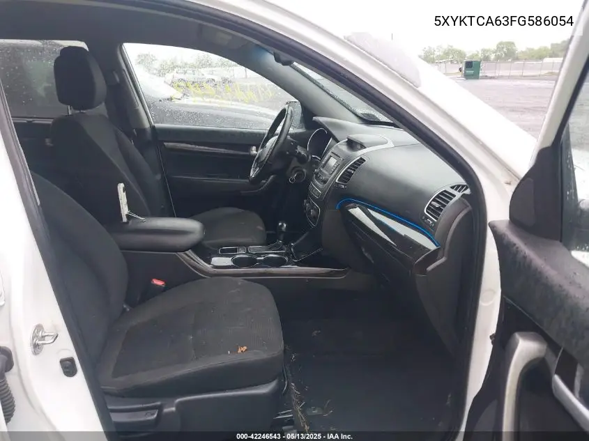 2015 Kia Sorento Lx VIN: 5XYKTCA63FG586054 Lot: 42246543