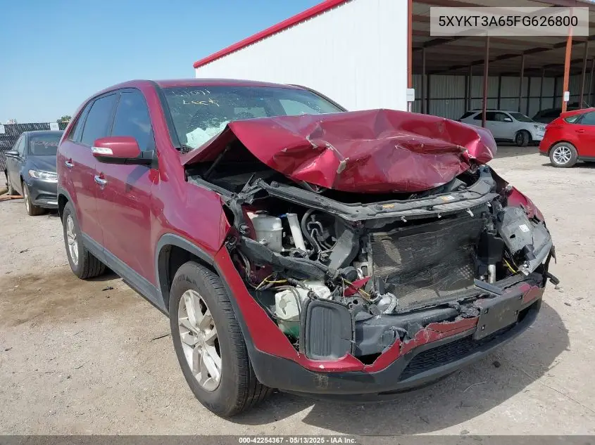 5xykt3a65fg626800 5XYKT3A65FG626800 2015 Kia Sorento Lx