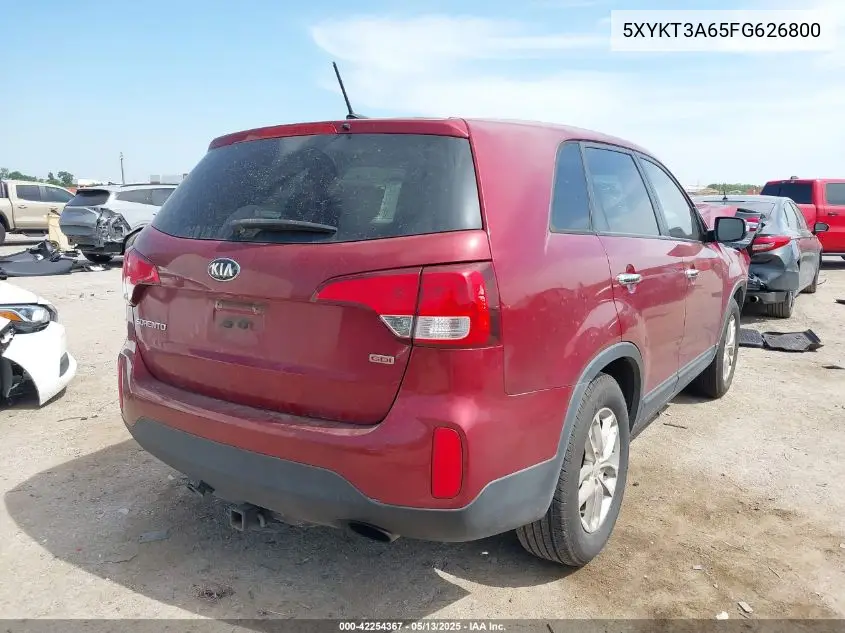 5xykt3a65fg626800 5XYKT3A65FG626800 2015 Kia Sorento Lx