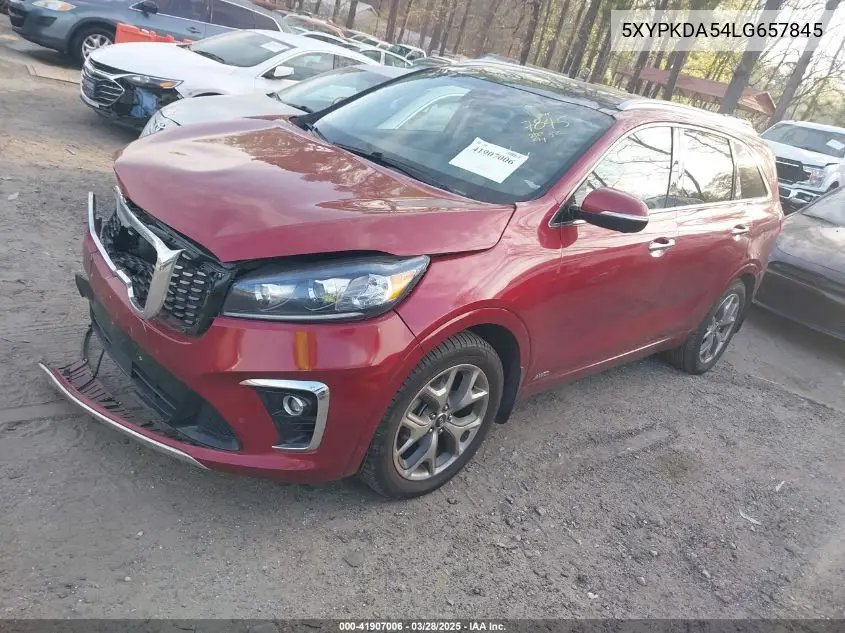 2020 Kia Sorento 3.3L Sx VIN: 5XYPKDA54LG657845 Lot: 41907006
