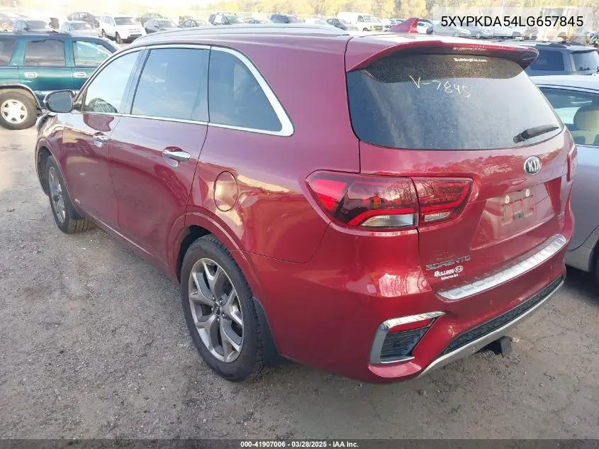 2020 Kia Sorento 3.3L Sx VIN: 5XYPKDA54LG657845 Lot: 41907006