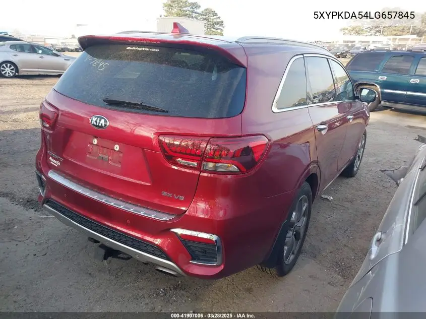 2020 Kia Sorento 3.3L Sx VIN: 5XYPKDA54LG657845 Lot: 41907006