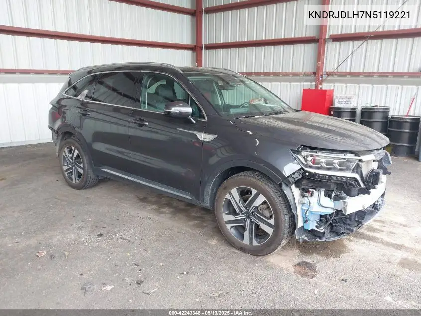 2022 Kia Sorento Plug-In Hybrid Sx VIN: KNDRJDLH7N5119221 Lot: 42243348