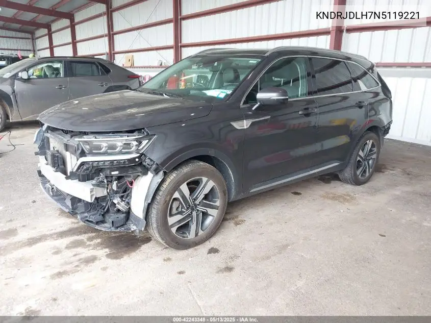 2022 Kia Sorento Plug-In Hybrid Sx VIN: KNDRJDLH7N5119221 Lot: 42243348