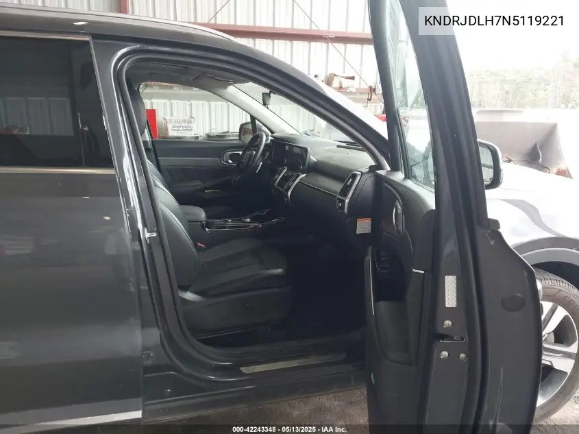 2022 Kia Sorento Plug-In Hybrid Sx VIN: KNDRJDLH7N5119221 Lot: 42243348