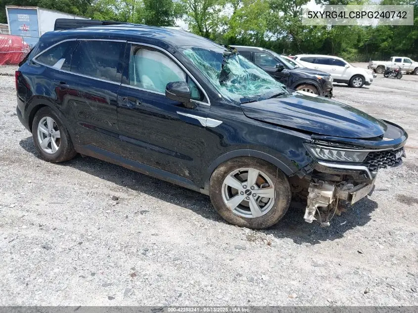 2023 Kia Sorento Lx VIN: 5XYRG4LC8PG240742 Lot: 42258241