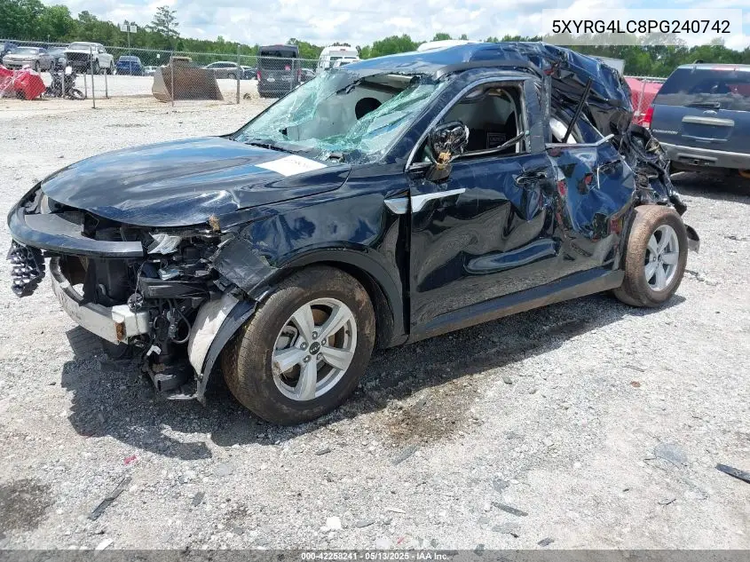 2023 Kia Sorento Lx VIN: 5XYRG4LC8PG240742 Lot: 42258241
